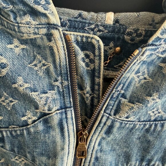 Louis Vuitton Nigo Monogram Patchwork Denim Jacket Xl Virgil Abloh - Picture 3 of 5